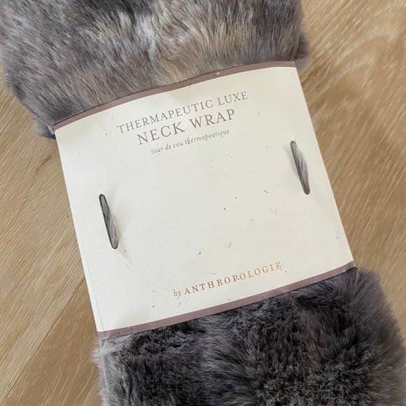 Anthropologie Thermapeutic Luxe Faux Fur Neck Wrap, BRAND NEW - Picture 4 of 6